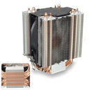 4pcs Heatpipe Radiator Blue LED Hydraulic Bearing CPU Cooler Fan Heatsink