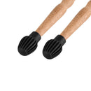 2x Silicone Drum Stick Sleeve Drumstick Practice Tips Mute Damper (Black) Newly