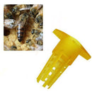 100xBeekeeping Tools Cell Protector Cages Yellow Plastic Queen Cage Bee P2H2