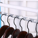 Half Toroidal Universal Metal Clothes Closet Hangers Practical Racks(4pcs)