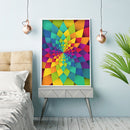 Diamond Painting DIY Colorful abstract Full Square Drill Rhinestone Picture