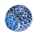 Solar LED Hollow Hanging Ball Light Outdoor Waterproof Garden Lamp (Blue) Newly