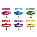 Adjustable Camouflage Necktie Bell Necklace Neck Strap Kitten Chain Pet Collar