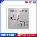 WIFI Temperature Sensor Humidity Meter Digital LCD Screen Gauge (White)