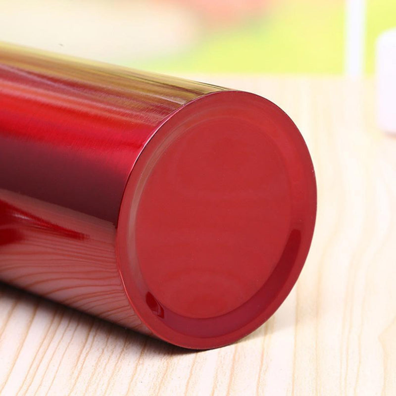 Aluminum Portable Outdoor Sports Water Bottle Kettle with Lid (Red 600ml) Newly