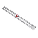 6'' Metal Hand Patchwork Ruler Sewing Gauge for Measuring Stitch Length Newly