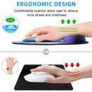 Comfortable Ergonomic Hand Support Wrist Rest Mice Mat Mouse Pad For PC Laptop