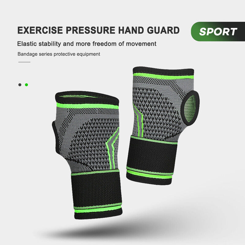 Protective Sport Wrist Support Weightlifting Basketball Brace Hand Wrap (L)