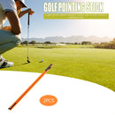 2pcs Golf Alignment Sticks Foldable Golf Putting Ball Position Aid Training Tool