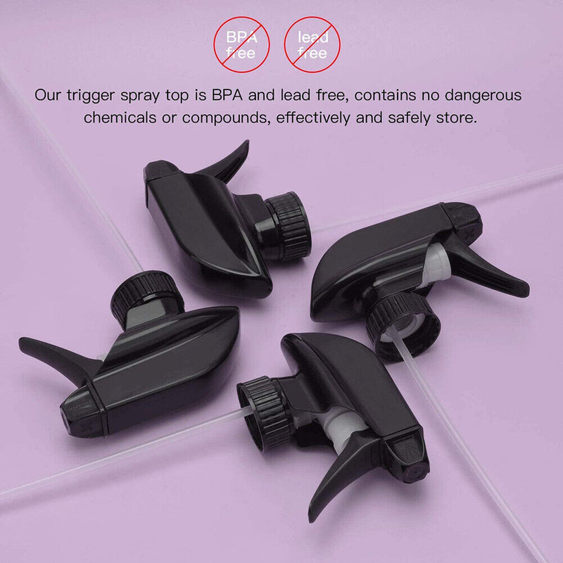 4pcs Mist Stream Sprayer Replacement Trigger Handheld Spray Nozzles (Black)