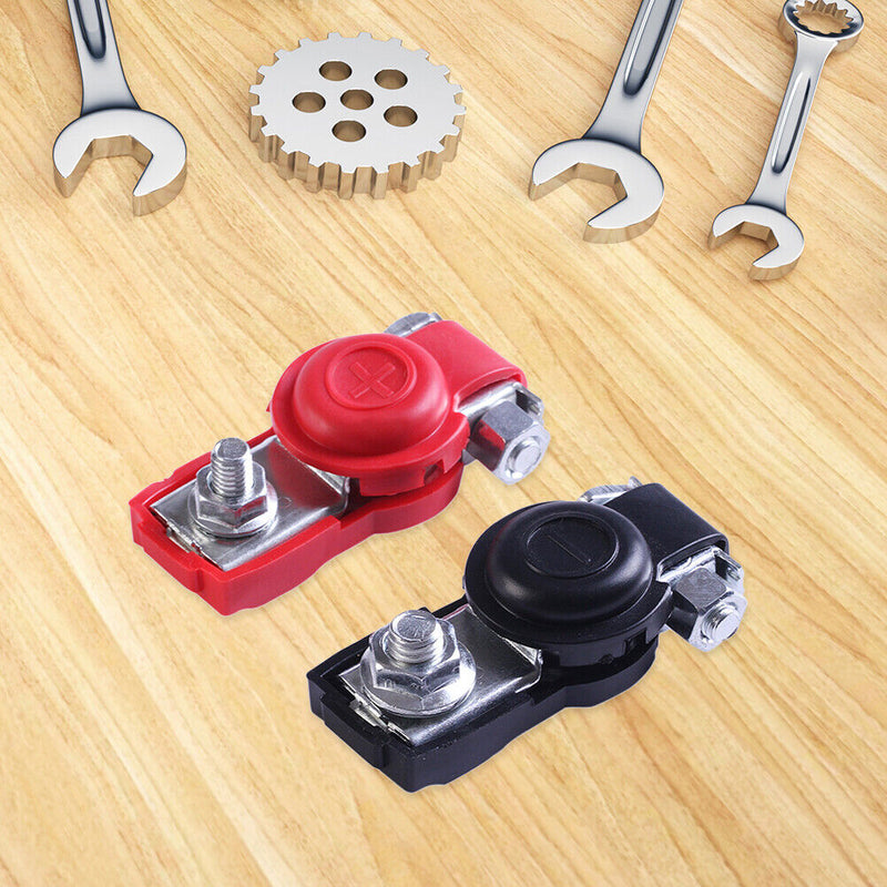 2pcs Battery Terminal Connector Cover Auto Car Clamps Insulating Protector Cap
