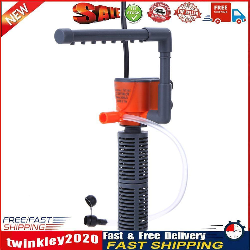 Mini 3 in 1 Aquarium Purifier Water Quality Tank Filter(XL777 5W) Newly