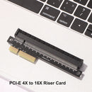 PCI-E 4X to 16X Desktop Card Adapter PCI-E 4X Male to Female Port Converter Card
