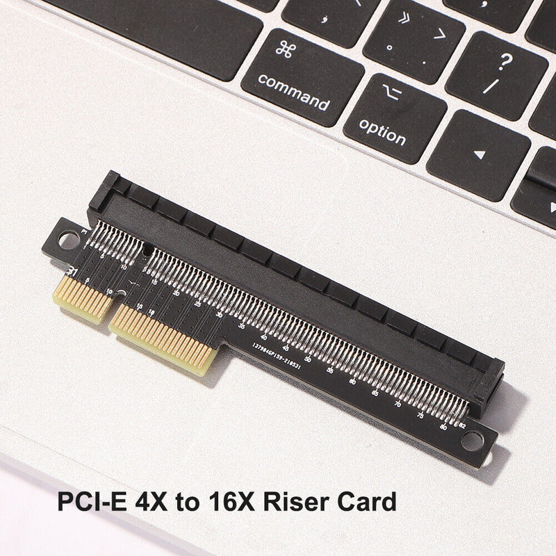 PCI-E 4X to 16X Desktop Card Adapter PCI-E 4X Male to Female Port Converter Card