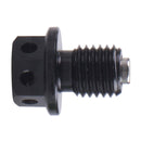 Universal Magnetic Motorbike Oil Drain Screw M12 Motorcycle Plugs (Black) Newly