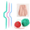 3pcs Plastic Twist Curved Needles Scarf Sweater Knitting DIY Weaving Tool