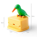 Toothpick Holder Dispenser Cute Bird Smart Automatic Toothpick Box (Yellow)