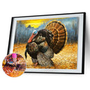 DIY Art Mosaic Rhinestone Painting Turkeys Full Round Drill Diamond Picture