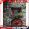 Frameless Oil Paint By Numbers Window Flower DIY Canvas Picture Craft Kit