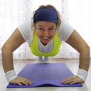 Sweat Headband Non-slip Elastic Stretch Hair Band Sports Safety (Navy Blue)