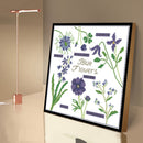 Partial Embroidery Blue Flower Cross Stitch Kits 14CT Stamped DIY Canvas Crafts