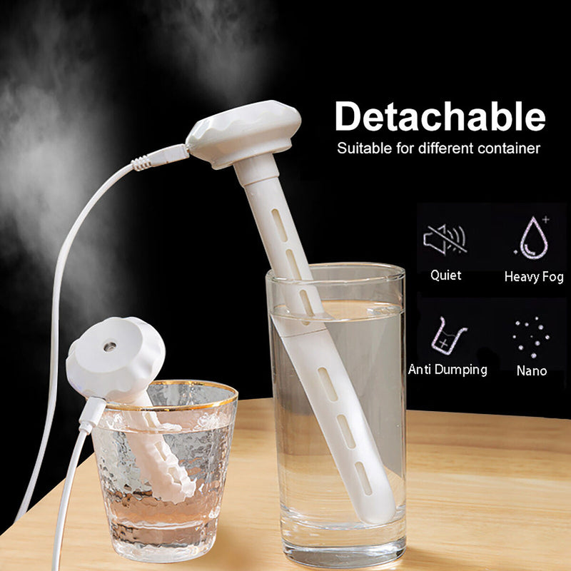 Mini Humidifier Stick - Adjustable Air Humidifier for Personal Use White