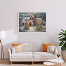 Snow House 5D Diamond Painting Rhinestone Full Square Drill for the Room End