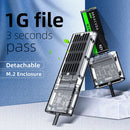 M.2 To USB3.1 Type-C SSD for B Key NGFF SATA M.2 SSD Case Enclosure (Black)