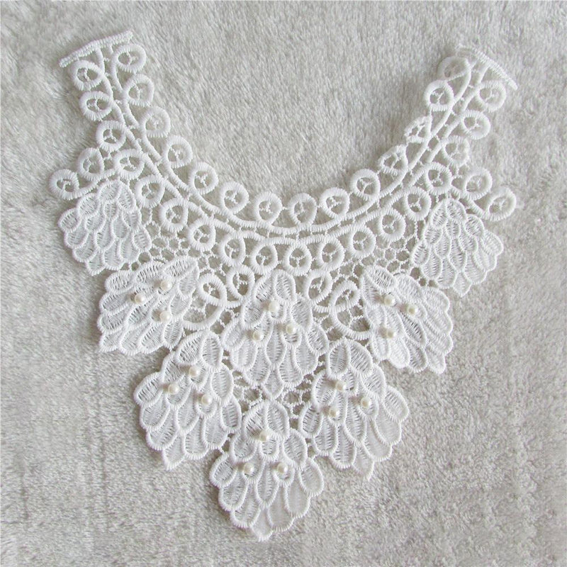 Embroidered Lace Lace Fabric Applique Embroidery Collar Neckline Accessories