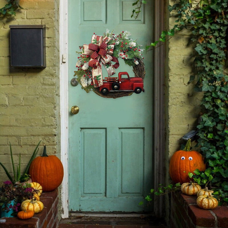 Multi-Use Thanksgiving Vine Truck Garland Hanging Art Craft Wreath Holiday Gift