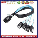 Cabledeconn G0101 MINI SAS Cable 36P SFF 8087 to 4 SATA 7P 12Gbps Splitter Cord