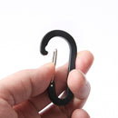 #A 6pcs Carabiner Clips Outdoor Camping Aluminum Hanging Mountaineering Buckle