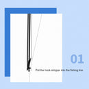 Stainless Steel Fish Hook Remover Fishing Hook Extractor Decoupler (Blue) Newly