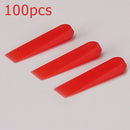 100pcs Ceramic Wedge Tile Spacer Floor Leveling System Locator (Red 5mm) Newly