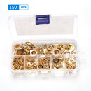 M3/M4/M5/M6/M8/M10 Copper Terminals Ring Lugs Wire Crimp Connector (150pcs)