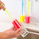 Infant Feeding Plastic Baby Bottle Brush Cleaning Tool Nipple Cleaner Sponge
