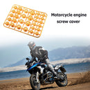 30pcs/Set Motorcycle Screw Cap Cover Head Body Decorative Engine Nut Bolt Cap
