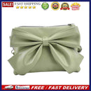 Fashion Women PU Bowknot Messenger Bag Casual Ladies Solid Color Handbags Purse