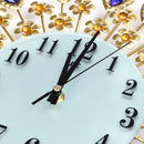Large Wall Clock Luxury Peacock Diamond Wall Clocks Metal Living Room Digital Needle Wall