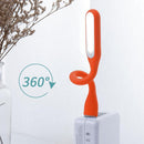 LED USB Lamp Mini Portable Laptop Book Reading Desk Night Lighting (Black)