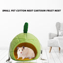 Fruit Design Guinea Pig Hedgehog Cotton Soft House Squirrel Winter Warm Nest