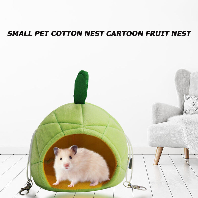 Fruit Design Guinea Pig Hedgehog Cotton Soft House Squirrel Winter Warm Nest