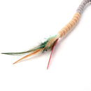 Cat Teasing Stick Colorful Pompom Feather Wand Fun Pet Teaser Rod Toys (03)