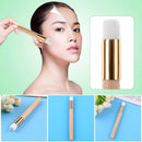 1pc Wood Aluminum Handle Cosmetic Brush Soft Fiber Hair Nose Shadow Brushes