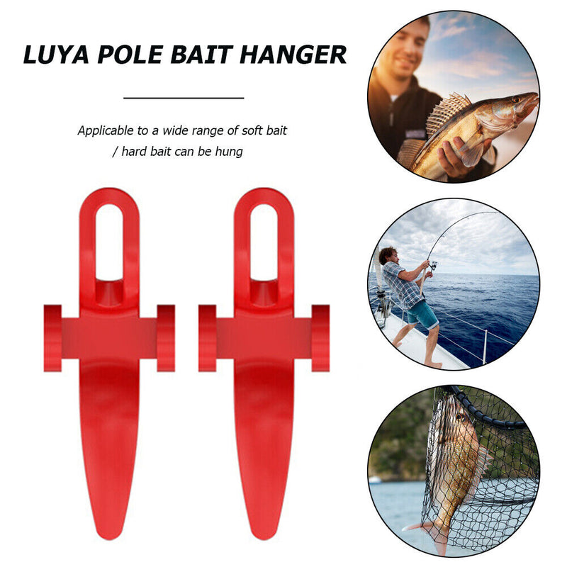 2pcs Fishing Rod Pole Hook Keeper Bait Lure Jig Hooks Holder with Rubber Ring