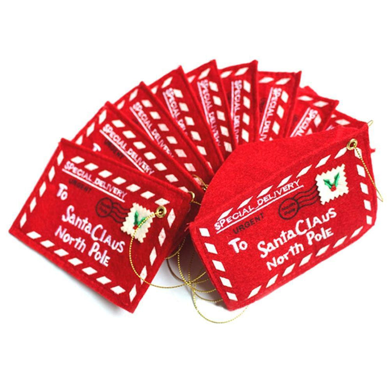 Non-Woven Embroidery Christmas Envelope Xmas Trees Pendant Gift Candy Bags