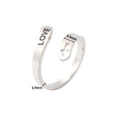 Opening Rings Crucifix Wedding Party Stainless Steel Open Rings Jewelry Gifts