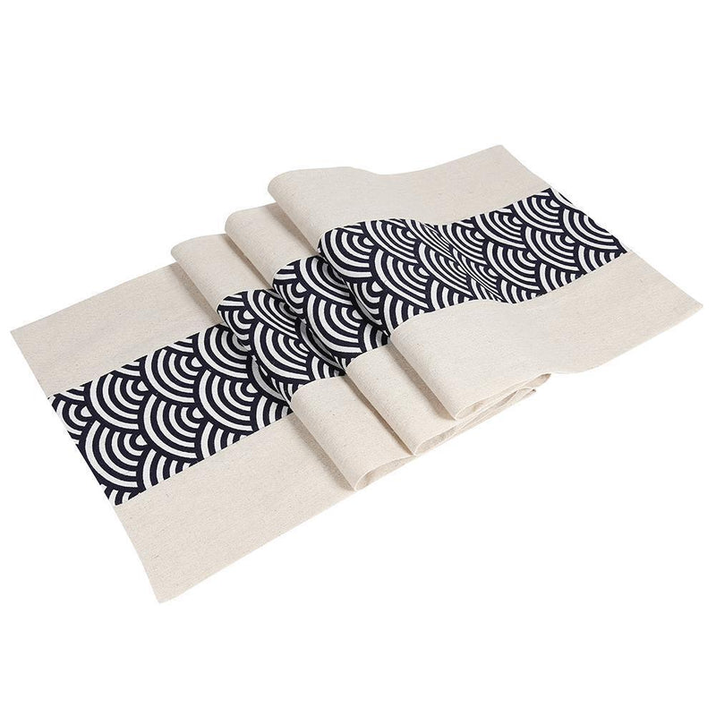 Chinese Style Printed Table Runner Decorative Tea Towel Tea Ceremony Access