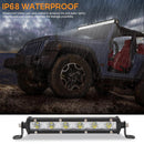 Generic 8"" 18W LED Work Light Bar, Ultra Thread, Waterproof Offroad-F