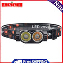 LED Magnetic Dual Bulb Headlamp with Magnets for Fishing Hiking Work Lighting